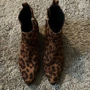 Animal Print Booties